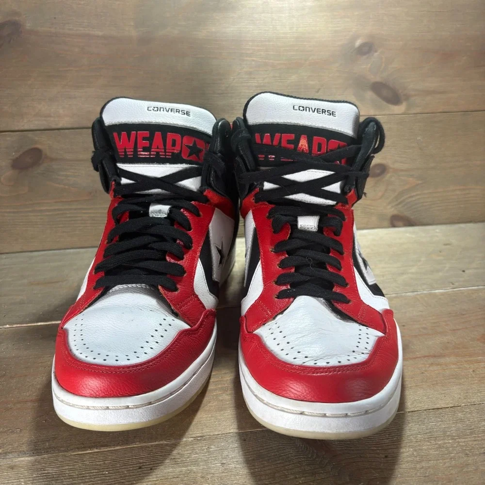 Converse Weapon 86 Mens size 10 shoes red Leather Basketball sneakers